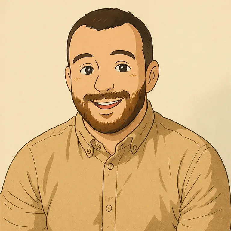 Illustration of Tihomir Stoychev, founder of The Orange Cat