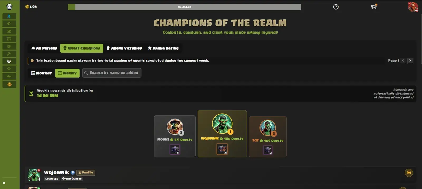 Uruk Bartas leaderboard