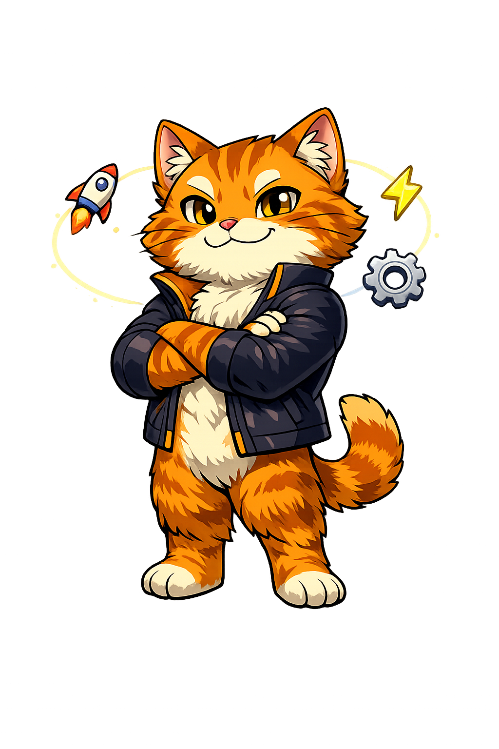 Gato naranja CEO de transformación digital